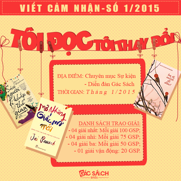 Viết cảm nhận - Số 1/2015: Tôi đọc - Tôi thay đổi